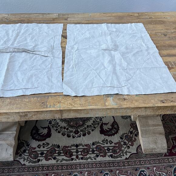 King Linens Pillow Shams Set of 2 (23x 29.5) 100% Linen - Picture 1 of 9